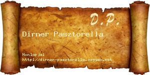 Dirner Pasztorella névjegykártya